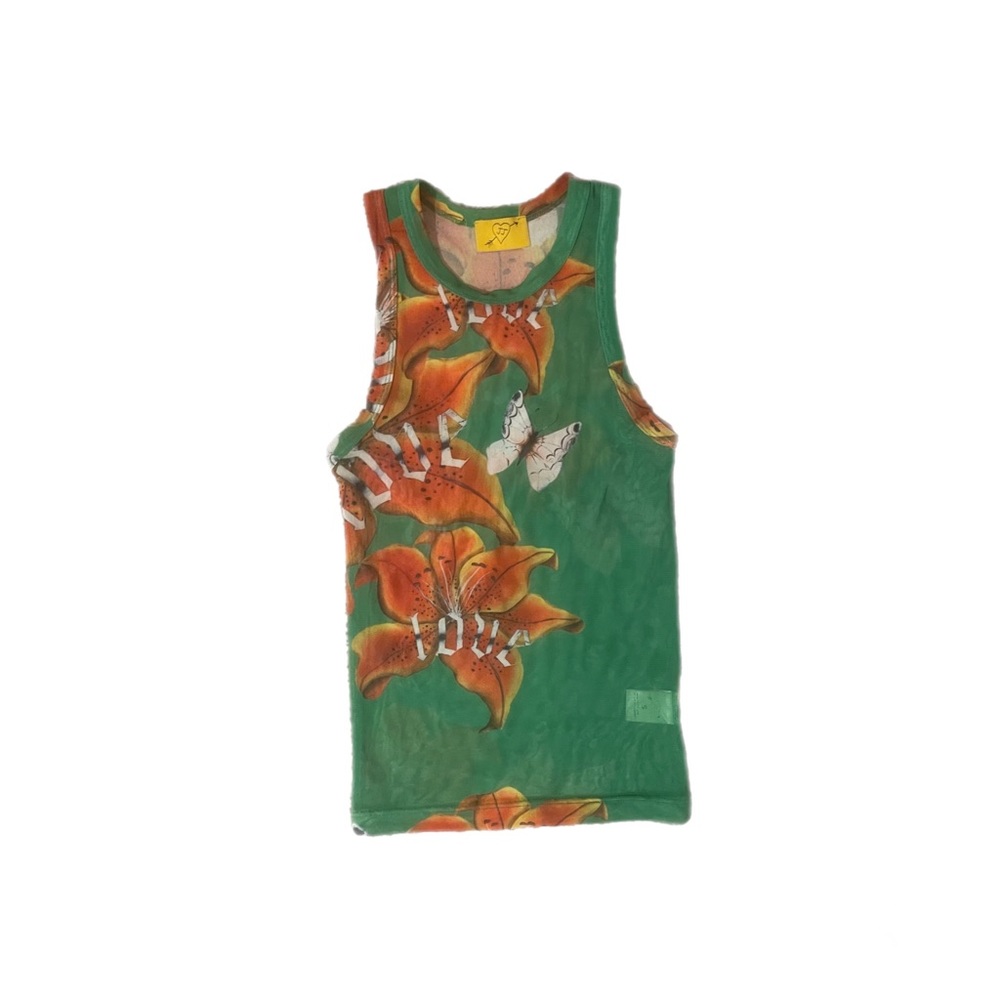 Juliet Johnstone Green Mesh Tank